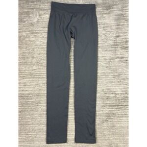 Chances R Leggings Womens 1X Gray Pull ON Fleece Lined Seamless Polyester Blend